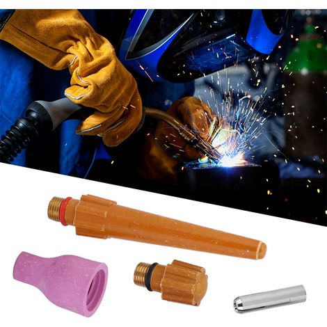 20 consommables pour la torche de soudage TIG QQ300 : buse en céramique, pince, pointe longue et courte, accessoires de soudage TIG QQ300 (1/5)