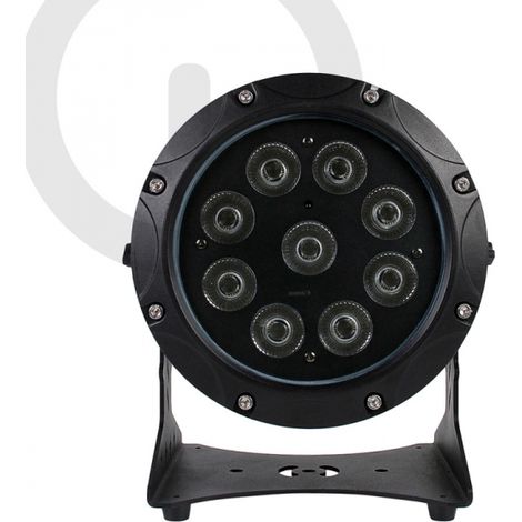 Faro portatile a batteria PAR LED RGBWA-UV 9x6W IP65 con funzione wireless WISDOM (1/5)