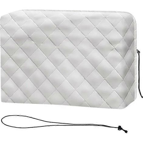 Housse anti-poussière pour climatiseur, couleur unie, décoration intérieure, protection murale souple, housse de protection facile à nettoyer, style classique. (1/5)