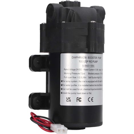 DC24V Membran-Boosterpumpe 60W 100G G3/8 Innengewinde Selbstansaugende Wasser-Boosterpumpe für Gartenteichbewässerung (1/5)
