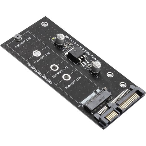 Carte d'extension pour disque dur M.2 NGFF SSD vers SATA 22 broches : performances stables (1/5)