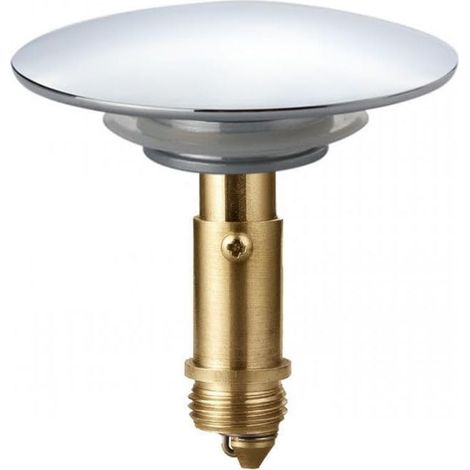 Argenté 69mm Bouchon Pop-up de Baignoire en métal chromé, Rechange pour Bouchon de vidange de Baignoire, Bouchon clic-clac à Ressort (1/5)