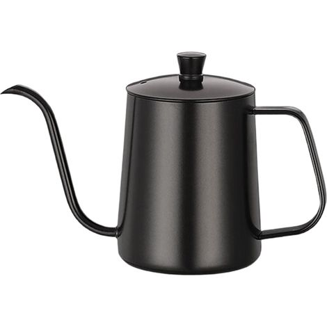 Bollitore da caffè con beccuccio, beccuccio lungo e stretto, caffettiera, bollitore a collo d'oca, teiera in acciaio inox, borraccia portatile per fornelli (590 ml) (1/5)