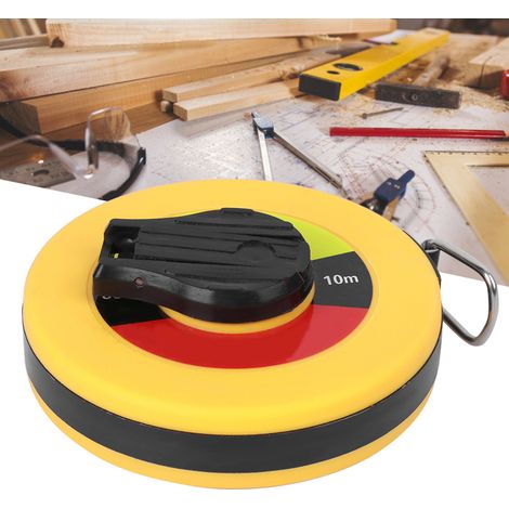 Mètre ruban en fibre de verre de 10 m pour mesures sur site, outil de mesure souple pour levés topographiques de bâtiments (1/5)
