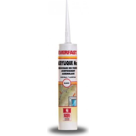Cartouche de mastic acrylique maçonnerie, façade et assemblage de menuiseries - 310 cc Gris - MATPRO (1/3)