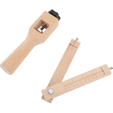 Lederriemenschere, verstellbare Lederriemenschere, hölzernes Handschneidwerkzeug (1/5)