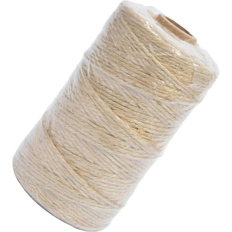 Corde à Ficelle Jute Naturelle 130 M 3 Brins 2 Mm pour Bricolage et Décoration (1/5)
