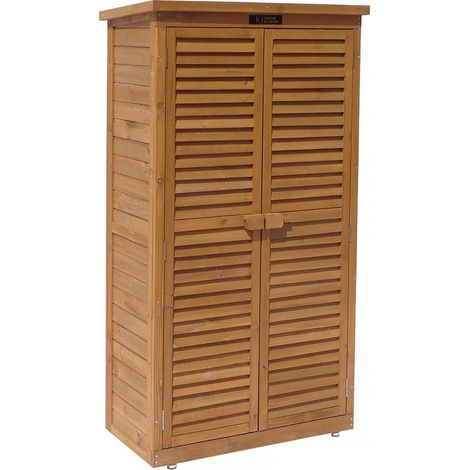 Gartenschrank Space - 87 x 46.5 x 160 cm - Braun