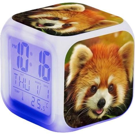 Réveil numérique pour Enfant LED Cube Horloge de Table Chevet (1/5)