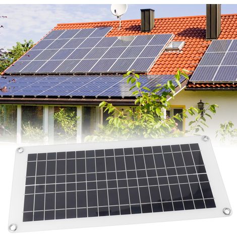 Panneau solaire monocristallin à double cellule 5 en 1 100 A 40 W pour éclairage de secours de camping (1/5)