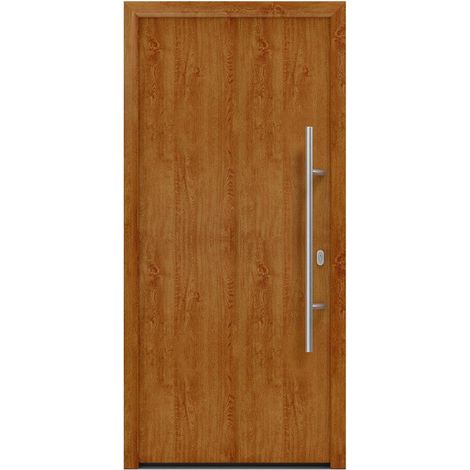 Hörmann Ecostar Haustür "ISOPRO IP 010", golden oak, 110 x 210 cm (B x H), DIN Rechts