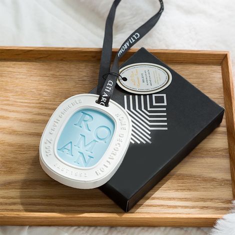Comprimés de cire d'aromathérapie à suspendre, désodorisant pour la maison et les placards, désodorisant solide pour voiture, pendentif (1/5)