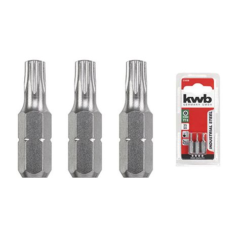 INSERTO TORX TAMPER X AVVITATORE KWB - TXTXMM 15X25 CF=PZ 3- 5 confezioni