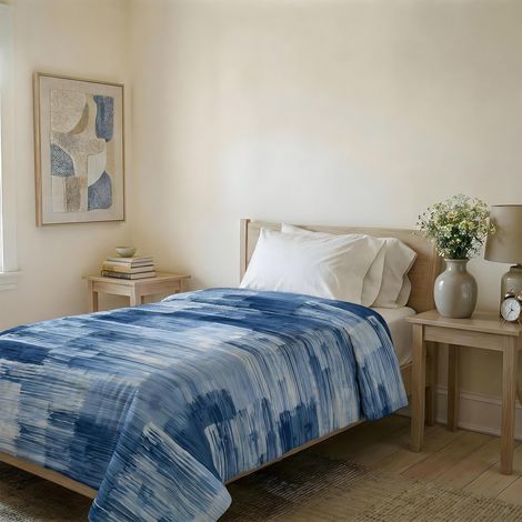 Couvre-lit matelassé d’été en Microfibre Douce imprimée – Couette Printemps-été mi-Saison – Paint, Simple 160x240 cm (1/5)