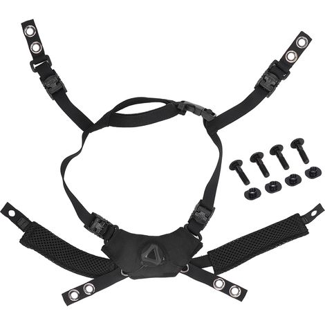 Sangle de mentonnière ajustable à molette pour casque MICH et Wendy, accessoire de suspension réglable - Noir (1/5)