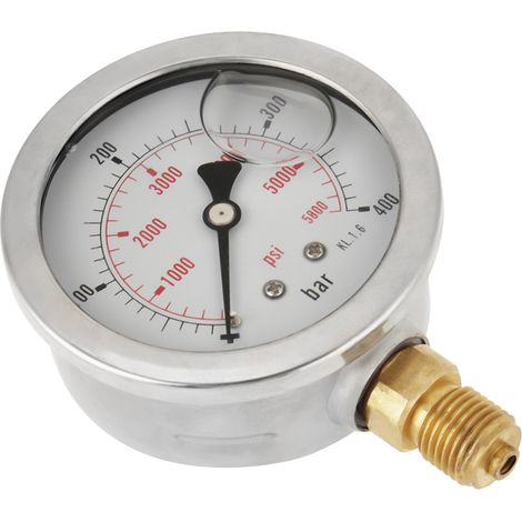Manomètre hydraulique à cadran G1/4 68 mm, 0-400 bar (0-5800 psi) (1/5)
