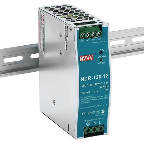 Bloc d'alimentation rail DIN 120 W 12 V 10 A (1/5)