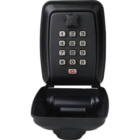 Lntyq Boite a Clefs Securisee Exterieur,Boite a Clé avec Code 12 Chiffres,Boite à Clé Sécurisée,Boite a Clef Étanche et Antirouille,Boite a Clefs Murale,Boîte à Clés pour Maison Usine Garage(9.512.16. (1/5)