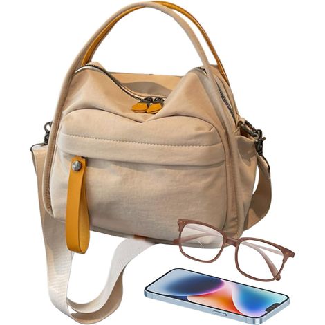 Sac à bandoulière pour femme - Sac de transport réglable - Sac à bandoulière tendance comme sac à main de voyage  pour femmes adolescentes école voyage fitness pique-nique trajets shopping (1/5)