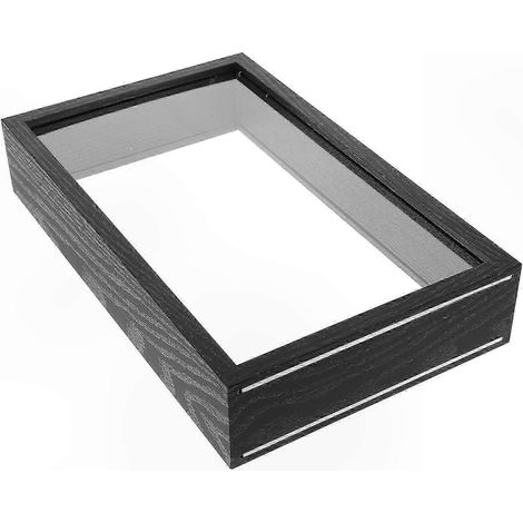Cadre fleurs séchées noir bois léger pour décoration murale 16x21 cm, élégant et raffiné, idéal compositions florales variées, présentoir photo ou art mural, cadre moderne 6,5x8,5 pouces. (1/5)