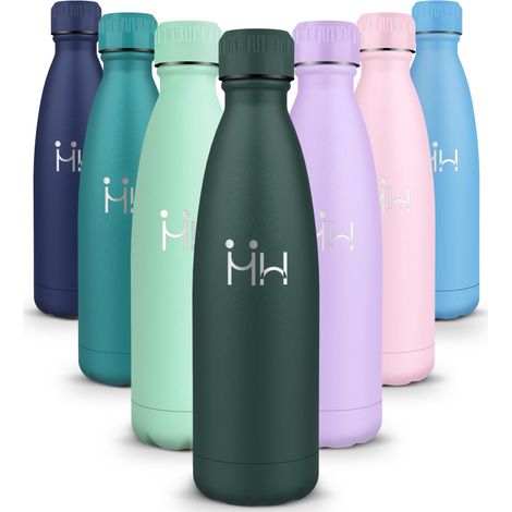 Gourde Isotherme 750ML - Bouteille Isotherme Sport sans BPA, Gourde Inox Étanche, Réutilisable, Processus de revêtement en Poudre, Bouteille Metal pour Running, Bureau, École (1/5)
