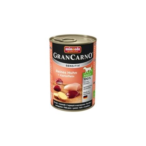 Animonda GranCarno Hundenassfutter Adult Sensitiv getreidefrei 400 g Huhn & Kartoffeln Nassfutter Hunde (1/2)