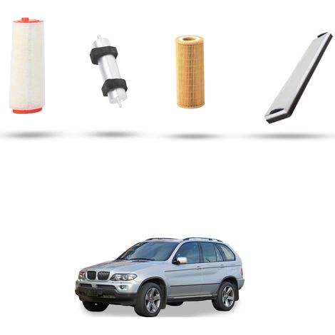 Kit tagliando 4 filtri compatibile con Bmw x5 (E53) 3.0d 160kw dal 2003 (1/5)