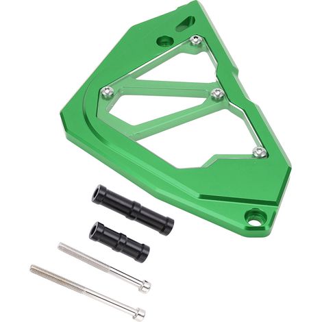 Carter de chaîne avant en alliage d'aluminium CNC pour moto Z250 Z300 Ninja 250 300 2013-2017, protecteur moteur de remplacement, couleur verte (1/5)