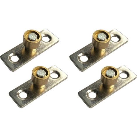 Lot de 4 guides de porte coulissante, 12 mm de diamètre pour porte d'armoire de maison, sol (1/5)