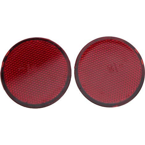 Runde rote Heckstoßstangenreflektoren, 2 Stück, Nachrüstoption passend für Nissan QASHQAI 2007 – 2015 (1/5)