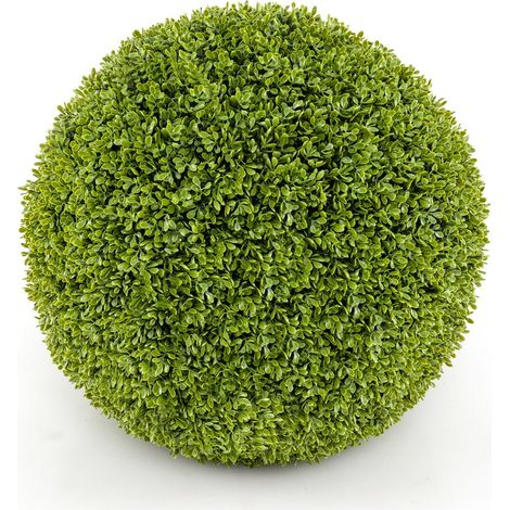 Set di 2 palle di bosso artificiali 39 x 39 x 39 cm decorative con facile installazione in PE verde 200009830
