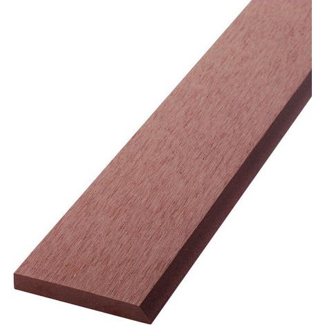Bardage ajouré bois composite - Coloris - Brun rouge, Epaisseur - 1cm, Largeur - 7.5 cm, Longueur - 270 cm (1/5)