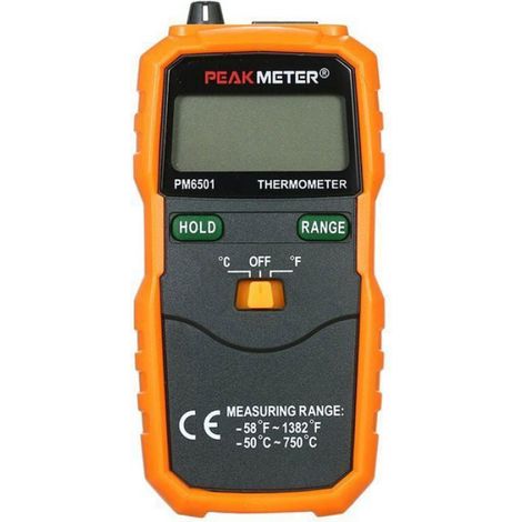 Thermomètre Numérique - Sonde Thermocouple Type K - Plage -50 À 750 ℃ - Affichage LCD 3 1/2 Bits - 1 Pièce (1/5)