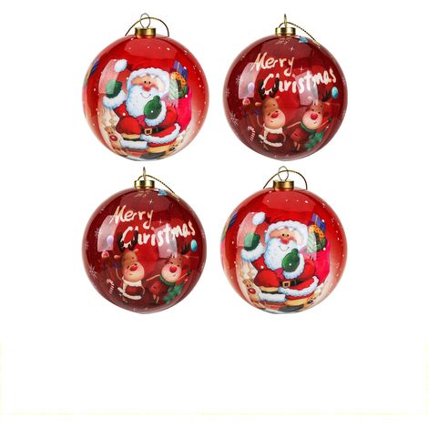 14 Boule de Noël, 7,5 cm, Mousse écologique, Polyamide, Pour sapin de Noël (1/5)