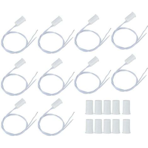 Alarme de Capteur de Contact de Fenêtre de Porte de Sécurité Filaire, 10pcs Alarme de Commutateur Magnétique Reed Capteur de Porte Magnétique pour la Sécurité à Domicile et les Systèmes D