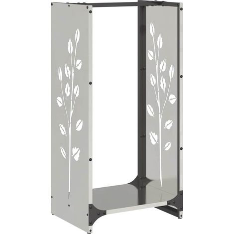 Maison Exclusive - Leñero 40x30x80 cm acero inoxidable