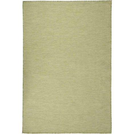 vidaXL Tapis à tissage plat d'extérieur 120x170 cm Vert (1/5)