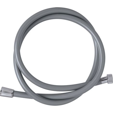 Flessibile laccio doccia in PVC grigio antitorsione 200 cm (1/2)