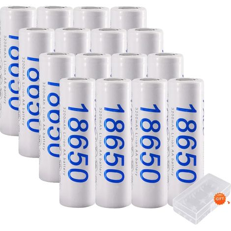 Batterie Lithium Rechargeable, Capacité 3200mAh, Décharge à Haute Courant, 16 PCS Batterie (1/2)