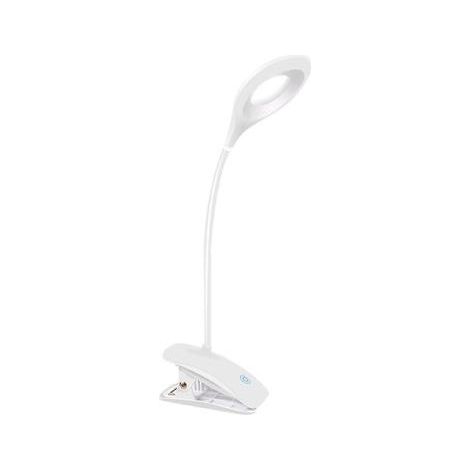Lampe de lecture à pince pour enfants, lumière LED à intensité variable, lampe de chevet avec pince, lampe de bureau pour enfants avec col flexible, rechargeable par USB (1/5)