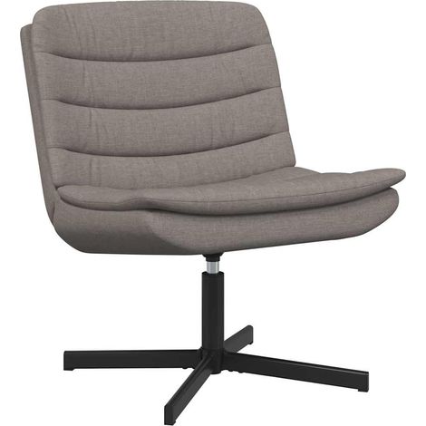 Maison Exclusive - Silla giratoria Taupé 63 x 75 x 76 cm tela
