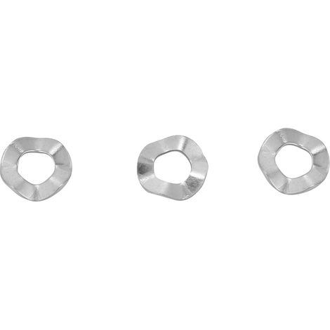 M4 100 pièces Rondelles ondulées en acier inoxydable, rondelles élastiques, outils de blocage (1/5)