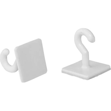 Ganci autoadesivi in plastica, 20 pezzi