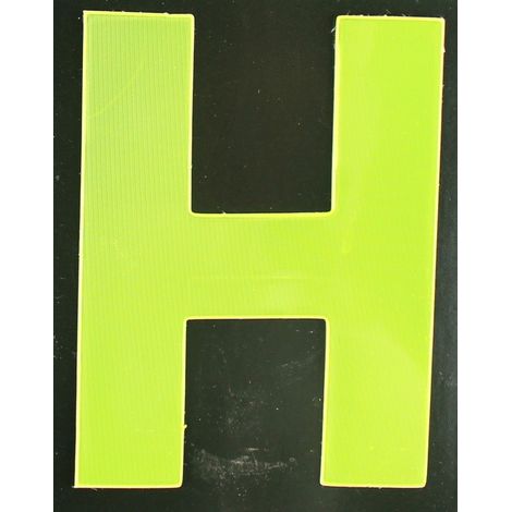 Conacord Reflektierender Klebebuchstabe H gelb H Klebebuchstaben & Zahlen (1/2)