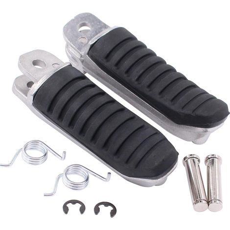 Motorrad-Fußrasten vorne, Fußrastenpedale, Fahrerfußrasten, Gummipedale für Suzuki GSF 600, 650, 400, 1200 S Bandit, GSF 1250 SA, GSX 1100 F, GSX 600 F, GSXR 1100, GV73C, RF 600 RF (1/5)