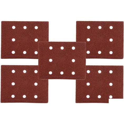 Pack 5 hojas de lijado para lijadora orbital 8 agujeros 114 x 140 mm G 120 (1/5)