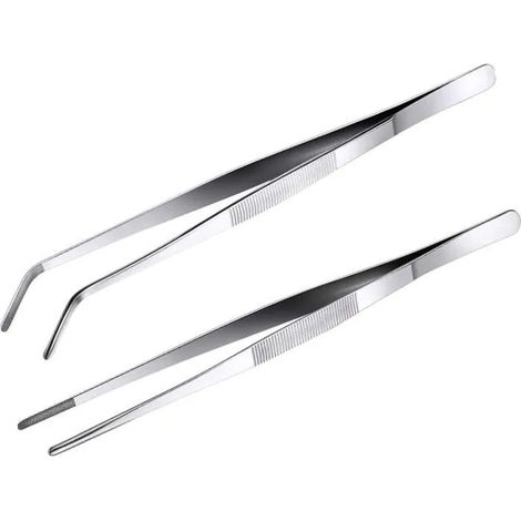 Pince du Chef - Professionnel - 20cm - Acier inoxydable - 2 pièces - Précision culinaire (1/4)