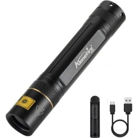 SV003 10W Leistungsstarke, wiederaufladbare 365nm Ultraviolett-LED-UV-Taschenlampe für Malerarbeiten, Fluoreszenz, Urinuntersuchung, inklusive Ladegerät und Akku (1/5)
