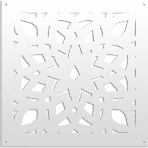 BOLERO - Pannello in PVC traforato - Parasole - Misura: 48x48 cm - Colore: bianco (1/3)