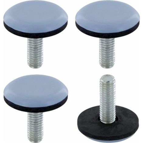 Pied de lit réglable en Téflon PTFE – Hauteur ajustable M6 – Patin anti-rayures pour meubles – Lot de 4 (1/4)